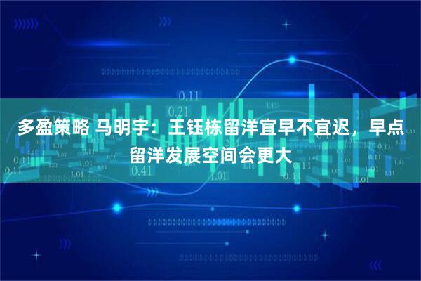多盈策略 马明宇：王钰栋留洋宜早不宜迟，早点留洋发展空间会更大