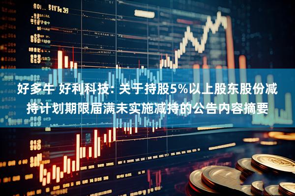 好多牛 好利科技: 关于持股5%以上股东股份减持计划期限届满未实施减持的公告内容摘要