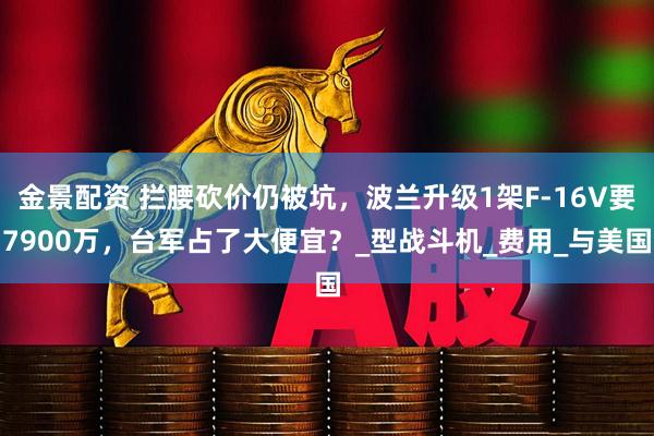 金景配资 拦腰砍价仍被坑，波兰升级1架F-16V要7900万，台军占了大便宜？_型战斗机_费用_与美国
