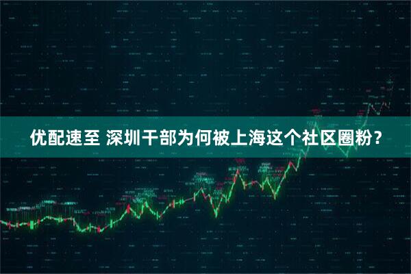 优配速至 深圳干部为何被上海这个社区圈粉？