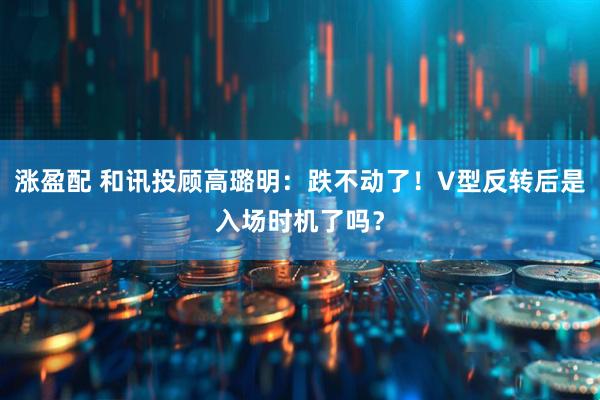 涨盈配 和讯投顾高璐明：跌不动了！V型反转后是入场时机了吗？