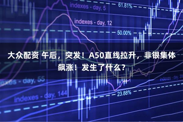 大众配资 午后，突发！A50直线拉升，非银集体飙涨！发生了什么？